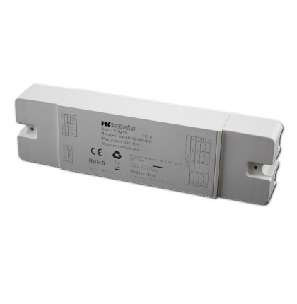 Přijímač pro LED pásky 4v1, 12/24V, 4x6A, 4 zónový systém